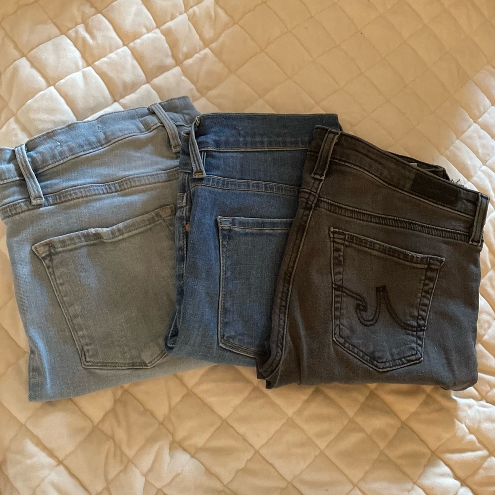🖤 2 FRAME Denim Sz 27 🖤 1 AG Adriano Goldschmied Women's Jeans